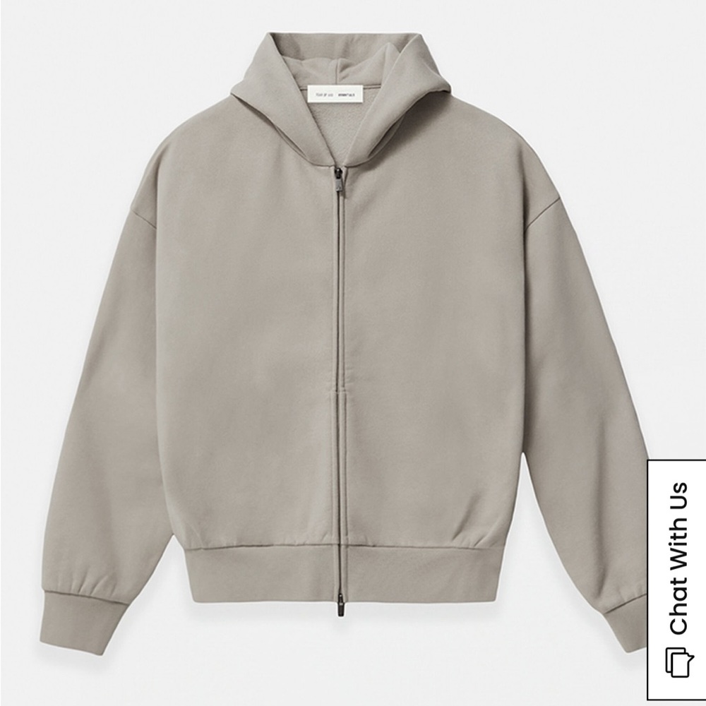 Fear of God Essentials zip up hoodie-XL